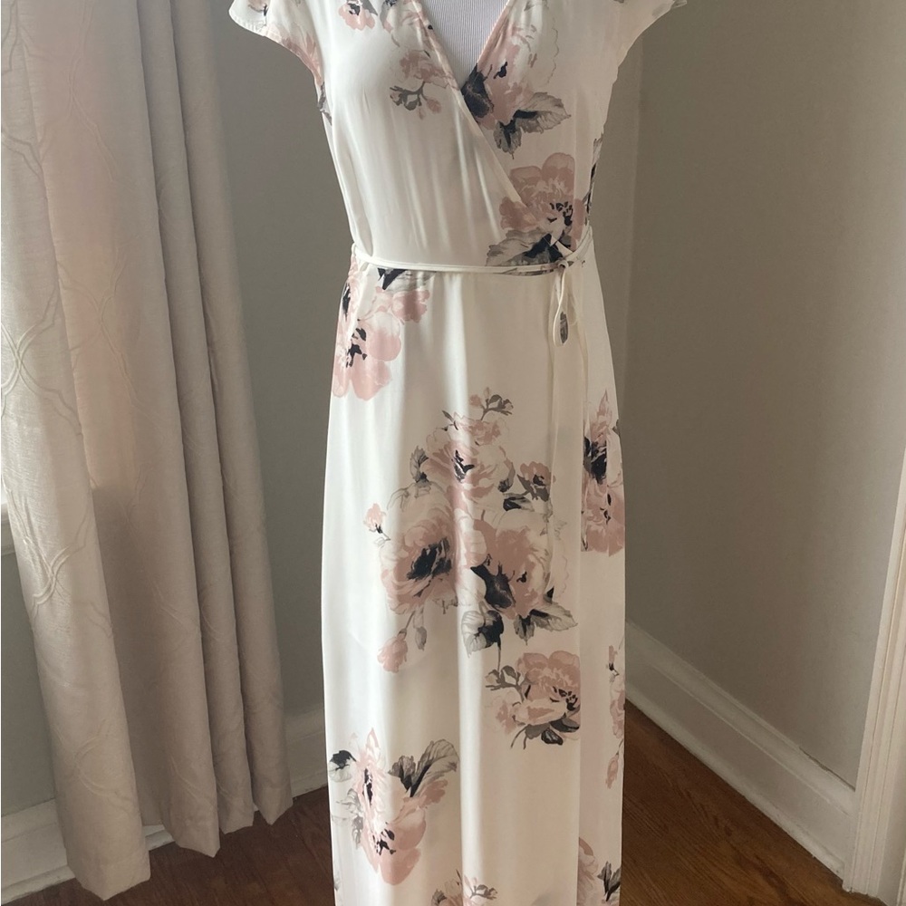 Dynamite Floral Wrap Dress